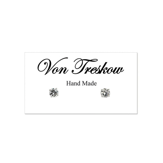 6MM CUBIC ZIRCONIA STUDS