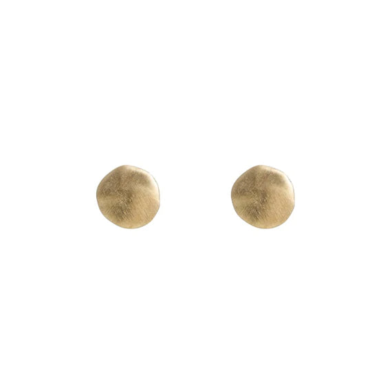 ALEXA DISC STUDS - GOLD.