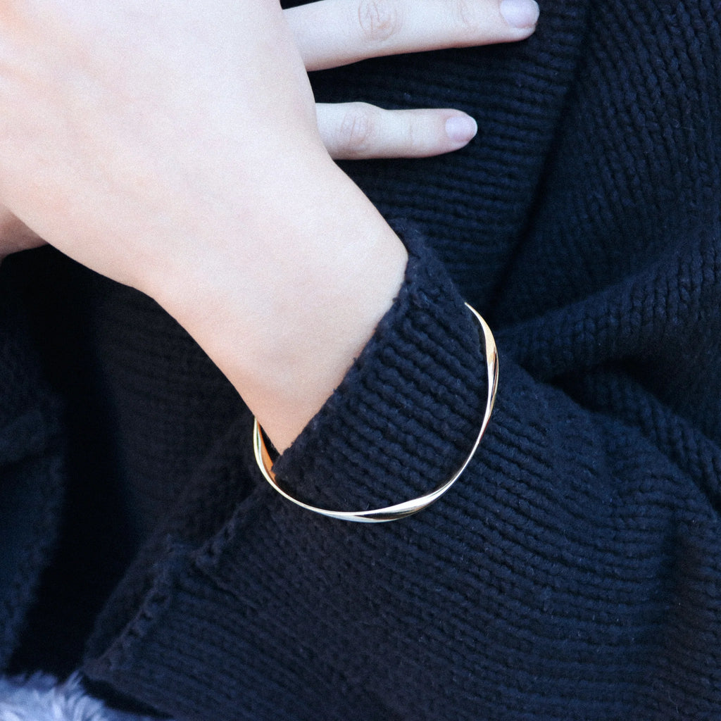 GARDEN OF EDEN BANGLE (YELLOW GOLD PLATED)