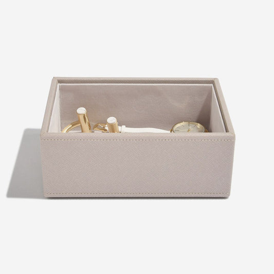 TAUPE SET 2 MINI JEWELLERY BOX