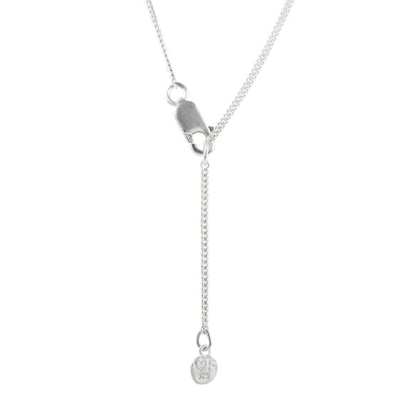 PEARL TEARDROP NECKLACE - SILVER