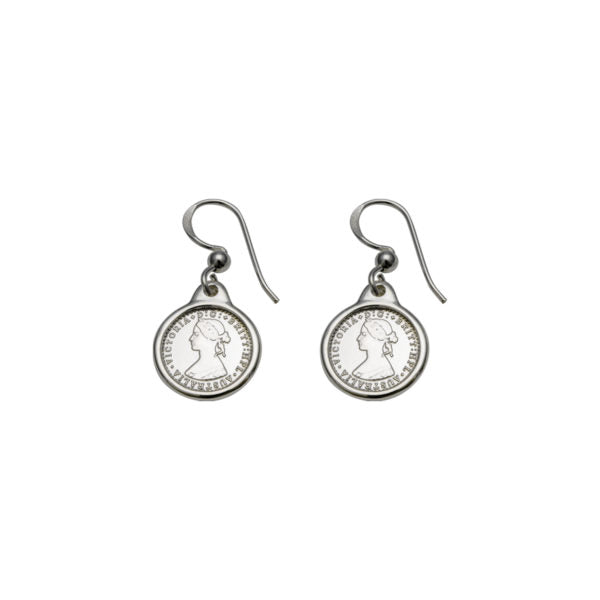 MINI COIN & BEZEL EARRINGS