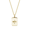 DESERT FLOWER RECTANGLE NECKLACE GOLD