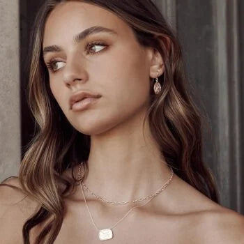 SMALL HEIRLOOM EARRINGS IN ROSE GOLD PLATE