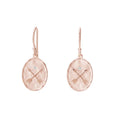 SMALL HEIRLOOM EARRINGS IN ROSE GOLD PLATE