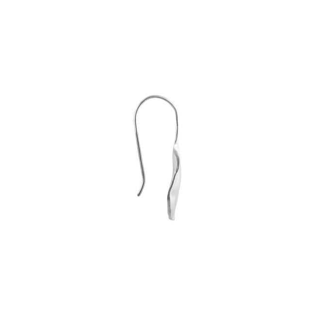 ALEXA BEATEN DISC EARRINGS - SILVER