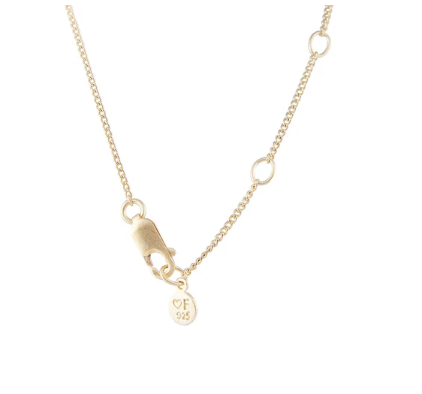 AQUAMARINE DECO NECKLACE - GOLD