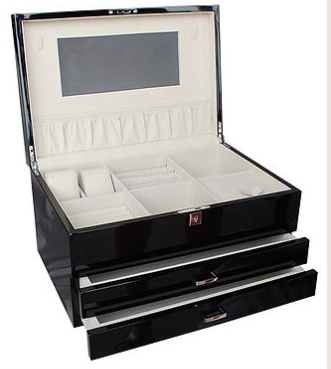 WOOD FINISH JEWELLERY BOX X-LARGE