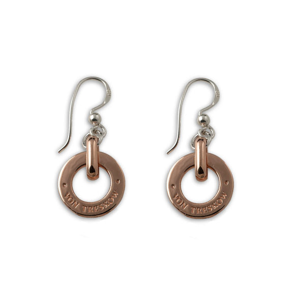 VON TRESKOW DISC EARRINGS