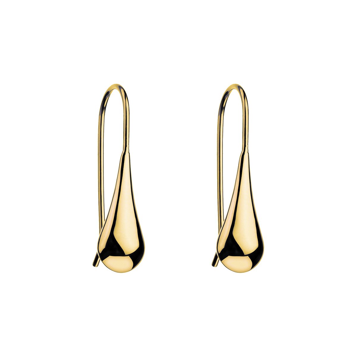 NAJO MY SILENT TEARS EARRINGS (YELLOW GOLD PLATED)