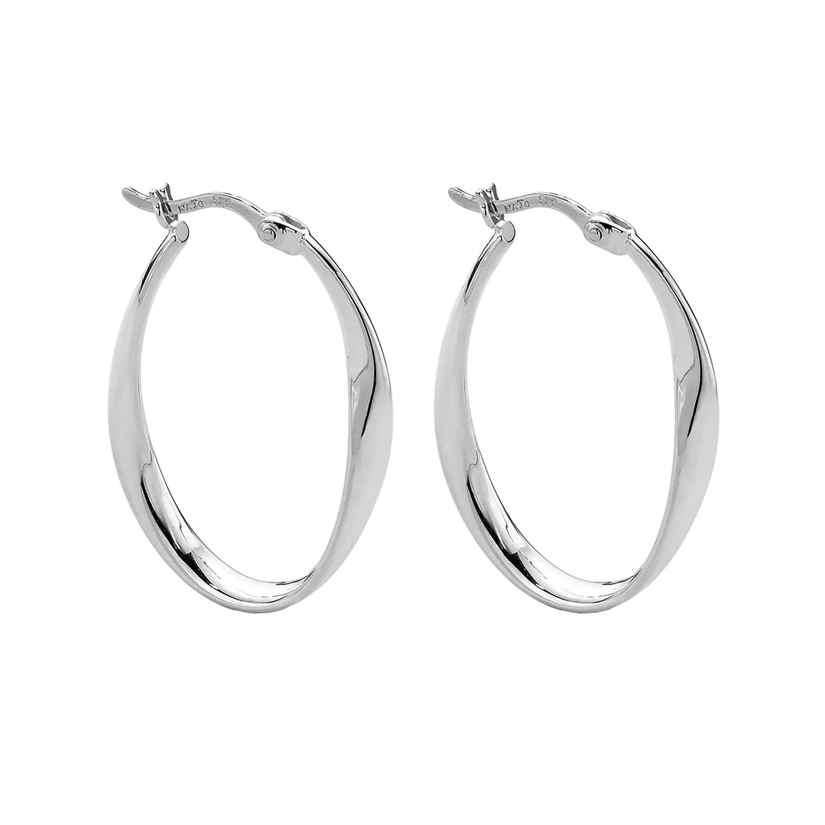 CINTA HOOPS (STERLING SILVER)